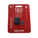 CARTAO MEMORIA 64GB HS-TF-C1/64G ADAPTER HIKSEMI